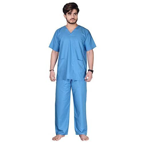 V-Neck Short Sleeve Surgical Shirt And Pant For Doctors