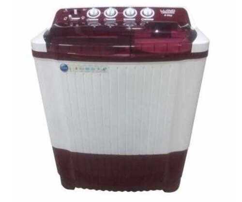 White And Maroon Color Semi Automatic User Friendly Washing Machine With 8 Kg Capacity Capacity: 7Kg Kg/Hr