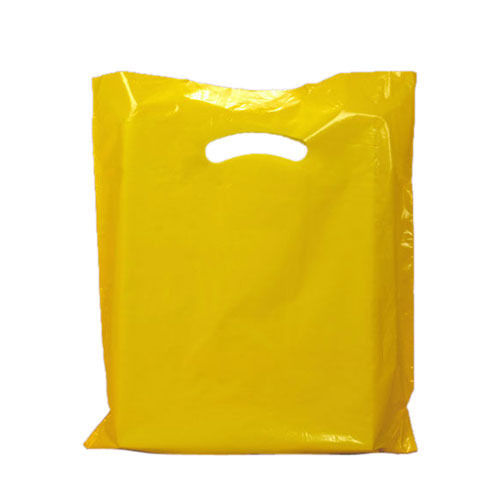 Yellow Color Eco Friendly And Light Weight Recyclable Plastic Carry Bag Ldpe  Size: 7 Inch