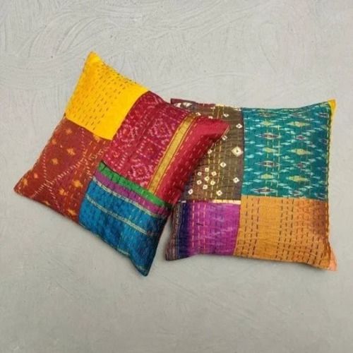 Multicolor Zip Closure Cotton Cushion Cover With 16X6 Inch Dimension And Square Shape