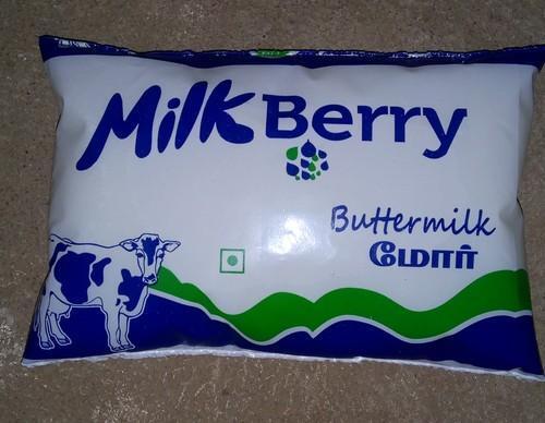 White  Milk Berry Buttermilk, Good Source Of Iron, Mineral, Vitamin And Protein 