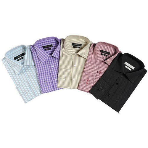 100% Cotton Multi Colour Full Sleeves Collar Neck Easy To Wash Formal Wear Shirt For Men Age Group: 18 Ago