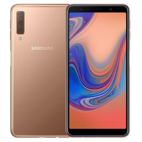 Golden 4Gb Ram And 6.6 Inches Screen Sizes Octa Core Samsung Galaxy A7 Smartphone