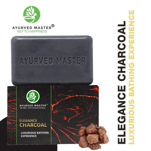 Ayurved Master Black Charcoal Bath Soap With Aloe Vera And Glycerin