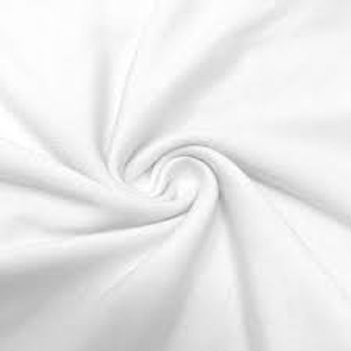 Fine And Smooth Cotton Linen Unstiched Plain White Shirt Fabric (1.60 Meter)