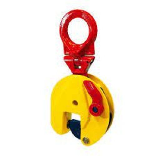 Aluminum Heavy Duty Metal Material Red And Yellow Color Round Plate Lifting Clamp