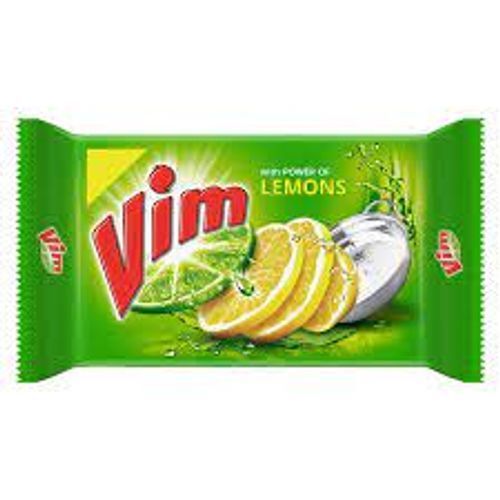 Two-In-One Formulation With Pudina Extract Wash Freshness Vim Lemon Dishwash Bar, 75gm