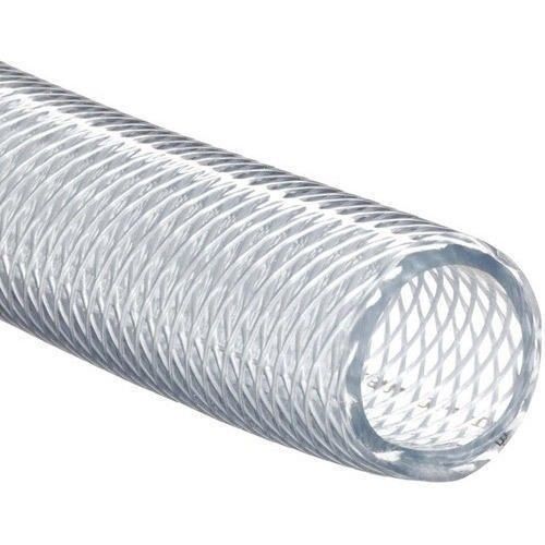 White Round Flexible Pvc Nylon Braided Air Pneumatic Hose With Length 30 Meter