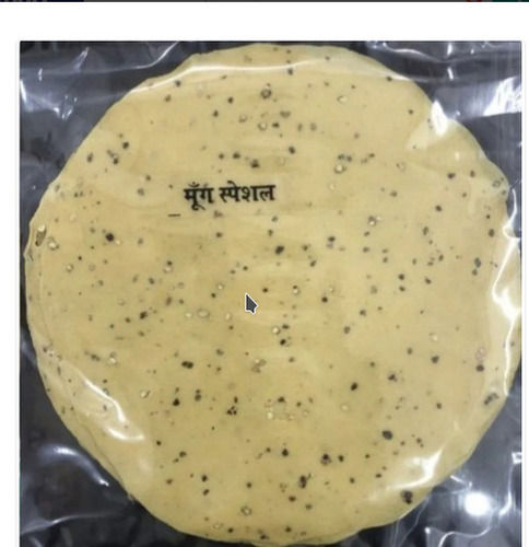 Yellow 5-9 Inches Dal Papad With Salty Taste(Delicious And Medium Size)