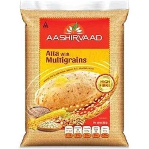 5 Kilogram Multigrain Aashirvaad Atta With 100% Airtight Packaging  Carbohydrate: 21 Grams (G)