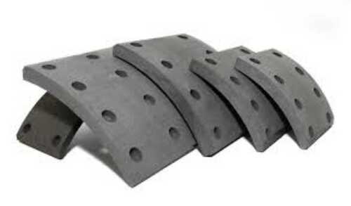 Black Coated Rectangular Lightweighted Portable Asbestos Brake Lining  Size: Standard