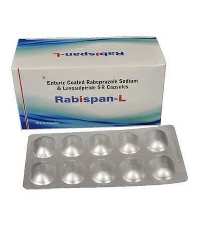 Enteric Coated Rebeprazole Sodium & Levosolupiride Sr Capsules Rabispan-L General Medicines