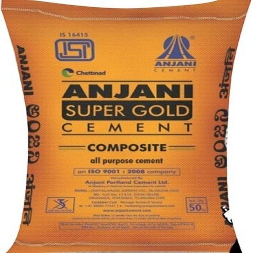 Grey High Quality Concretes Anjani Super Gold Cement Used By Architects And Professionals