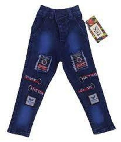 Modern And Stylish Casual Wear Stretchable Kids Boys Fancy Regular Fit Denim Jeans Age Group: 5-6 Years