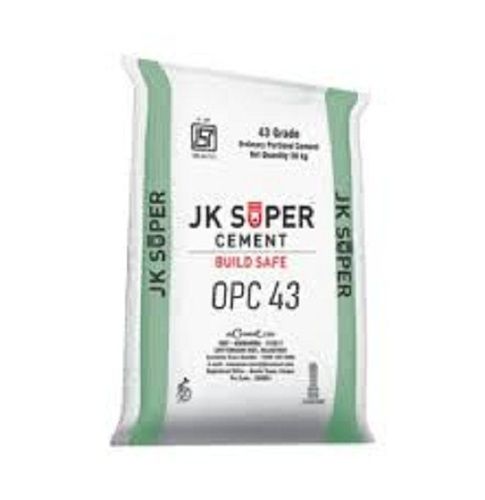 Grey Opc 43 Jk Super Cement For Home And Building Construction, 50 Kg Bag Pack