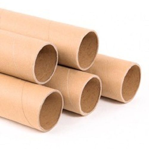 Paper Core Tube In Brown Colour Used For Wrapping And Packing Products