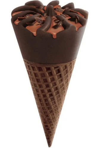 Rich And Creamy Enjoy The Smooth Choco Flavoured Chocolate Ice Cream Cone