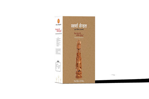 Brown Swarna Sandalwood Fragrance Agarbatti For Temple, Home And Shop