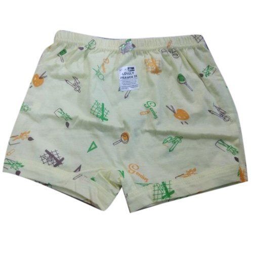 Soft Pure Cotton Light Green Small Printed Comfortable To Wear Children Underwear For Girl