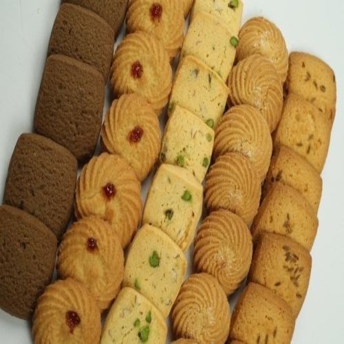 1 Kilogram Packaging Size Square And Round Shape Sweet Taste Bakery Biscuits 