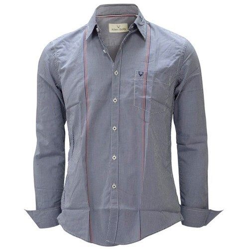 Breathable Full Sleeves Straight Collar Woolen Summer Grey Cotton Formal Shirt For Men