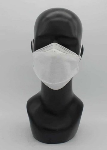 Anti-Bacterial Face Mask - Lightweight Fabric, Adjustable Ear Loops, White | Breathable Mesh Design, Single Use, Ideal for All Ages