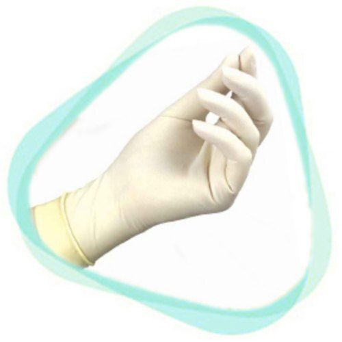 Water Proof Disposable And Eco Friendly White Latex Examination Medical Gloves