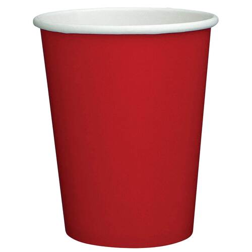 Red Disposable Light Weight Biodegradable And Eco Friendly Plain Redpaper Glasses