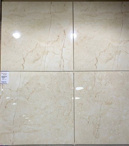 Rectangualr Glossy Fine Finish Crack And Scratch Resistance Plain White Ceramic Floor Tiles 