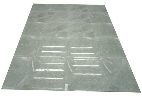 सफ़ेद ग्लॉसी फाइन फ़िनिश और साफ करने में आसान आयताकार प्लेन ग्रे सिरेमिक फ़्लोर टाइल्स