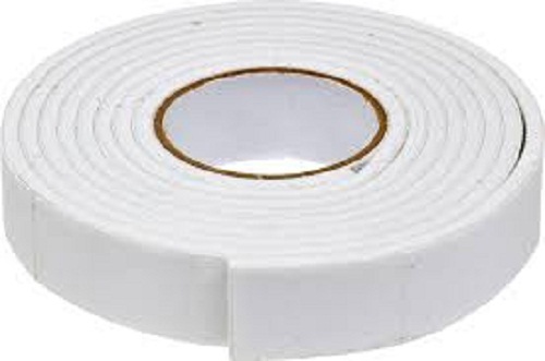 Double Sided Foam Tape - Rubber Adhesive, 13x4 Inches, White | Water-Resistant, Residue-Free, Ideal for Hobbyists and Professionals