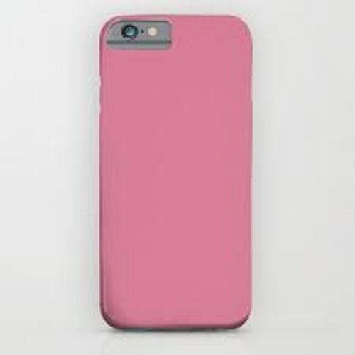 Lightweight Beautiful Designed And Dust Proof Plain Pink Mobile Cover