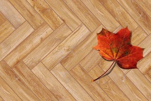 Rectangular Scratch And Crack Resistance Glossy Beautiful Leaf Design Ceramic Wooden Floor Tiles