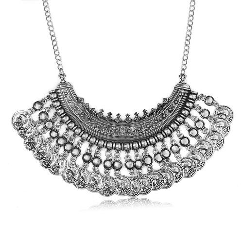 Women Elegant Look Party Wear Designer Silver Plated Beautiful Oxidized Necklace Gender: Women'S