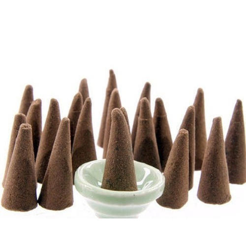 Easy To Cleaned Artificial Fragrance Incense Brown And Solid Dry Dhoop Cones