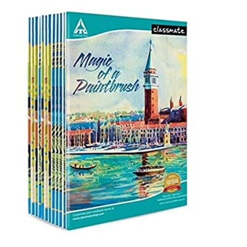 Paper Classmate Long Notebook - 140 Pages, Single Line, 297Mm X 210Mm (Pack Of 12)