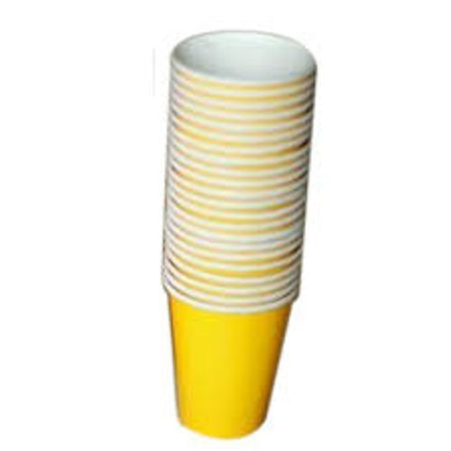 Disposable Paper Yellow Cup Size: 4Inch