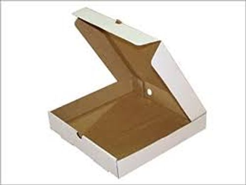 Light Brown Durability And Strength F Colours Style Text Smooth Surface White Corrugated Pizza Box