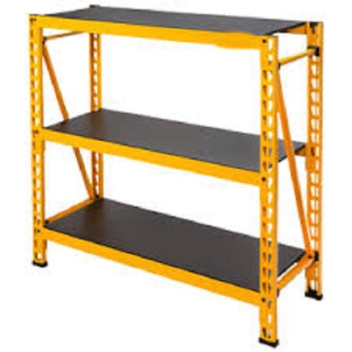 स्टील टिकाऊ लंबे समय तक चलने वाले मजबूत पीले और काले रंग के शेल्विंग रैक