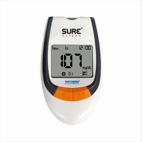 Multicolor Easy And Accurate Pain Free Blood Sugar Testing Surescreen Glucometer