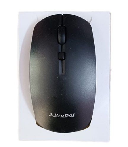 Pvc Easy To Use Fast Moving Scroll Design Clickable Black Wireless Computer Mouse