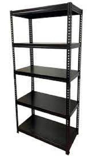 Extra Supportive Legs Strong And Solid Large Black Plain Shelving Rack