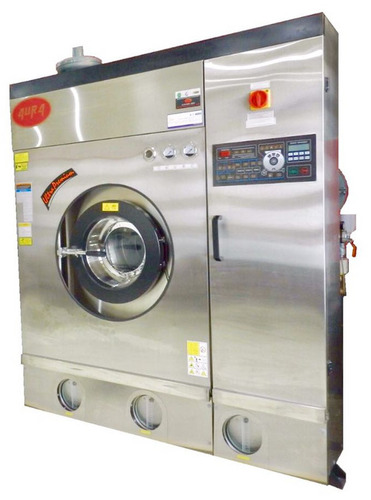 Fully Automatic Closed Dry Cleaning Machine For Industrial Use - Color: Silver