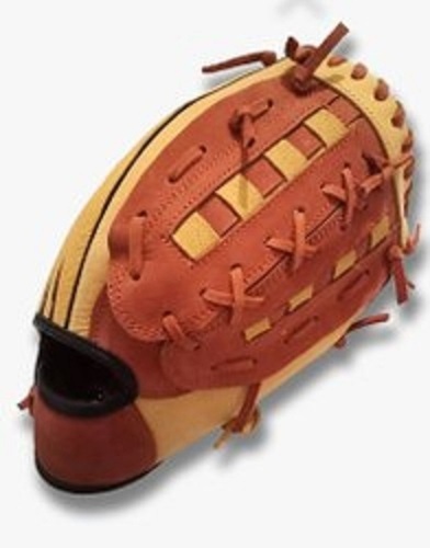 सादे अत्यधिक सुरक्षात्मक और शोरलेस ब्राउन स्टिच्ड लेदर लॉन्ग लाइफ स्पोर्ट्स दस्ताने