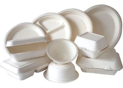 White Light Weight Fine Finish Disposable Plastic Container