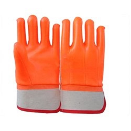 फुल फिंगर ऑरेंज प्लेन रबर लॉन्ग लाइफ अत्यधिक सुरक्षात्मक सुरक्षा और डिस्पोजेबल दस्ताने