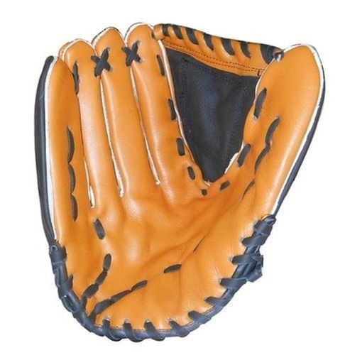 Shoreless Orange Plain Stitched High Quality Leather Baseball Gloves 