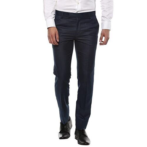 Black Solid Symvi Trouser Pant for Men, Regular Fit at Rs 260 in Surat