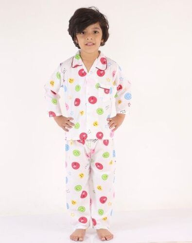 Smooth Finish Comfortable Cotton Kids Night Suit