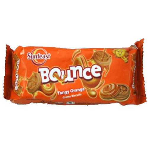Sweet Taste And Crispy, Crunchy Texture Orange Cream Sunfeast Bounce Biscuits